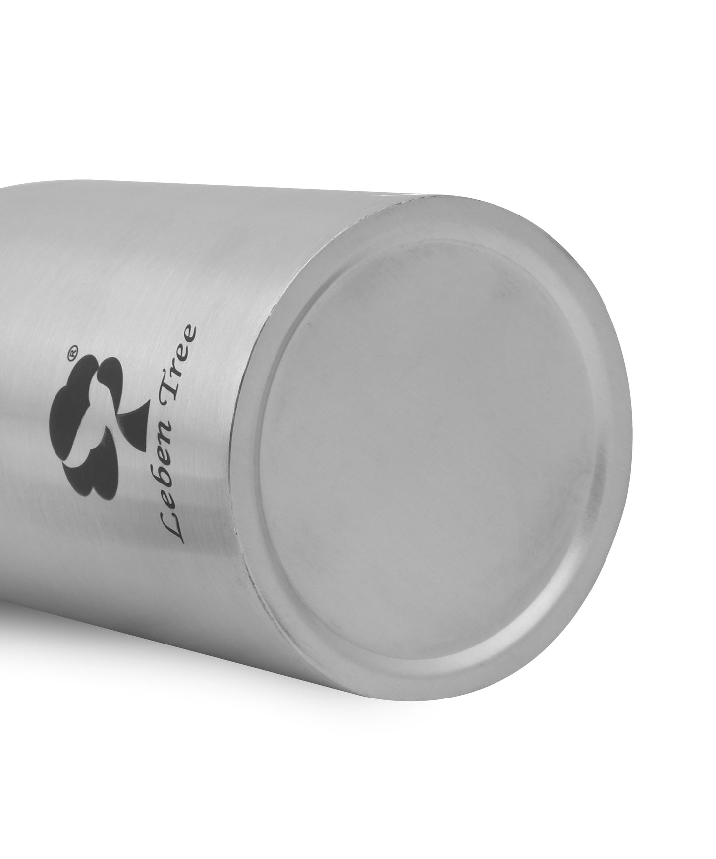 Leben Tree Leo Stainless Steel Water Bottle – 1000 ml (Single Wall, Silver)
