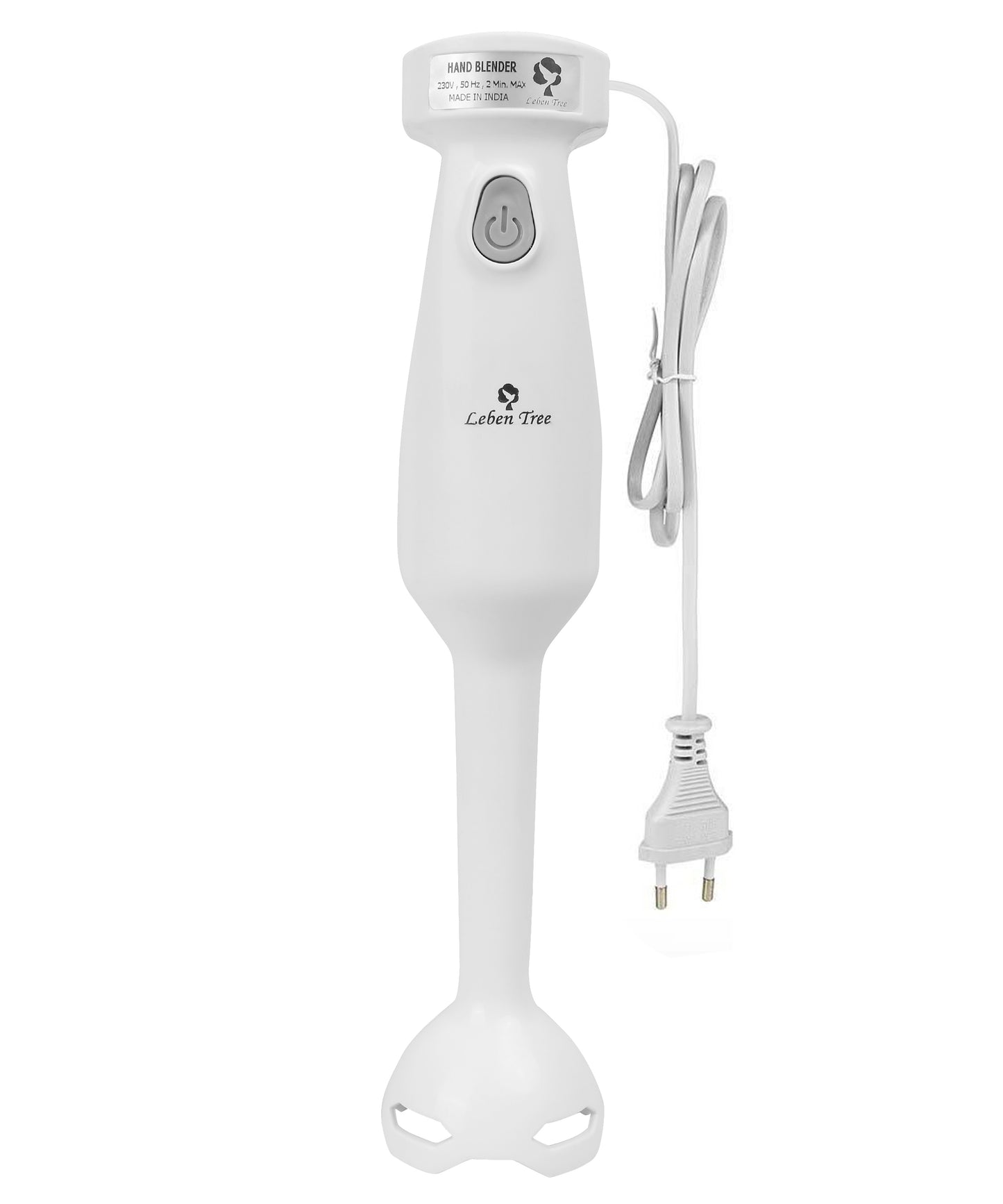 Leben Tree Super Efficient 120 W Hand Blender  (White)