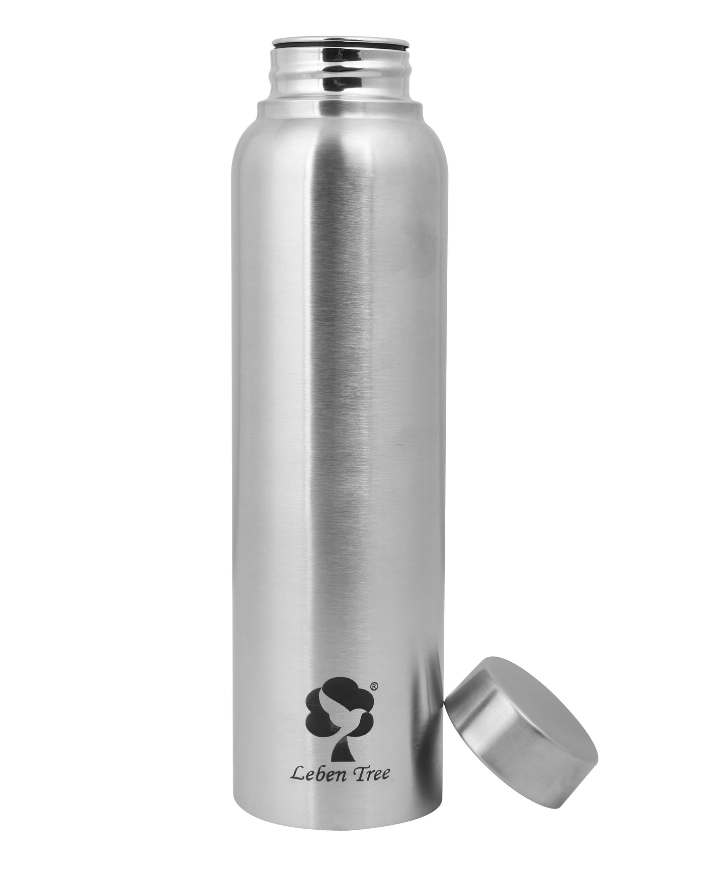 Prime Stainless Steel Single Wall Water Bottle 1000 ml Bottle  (Silver, Steel)