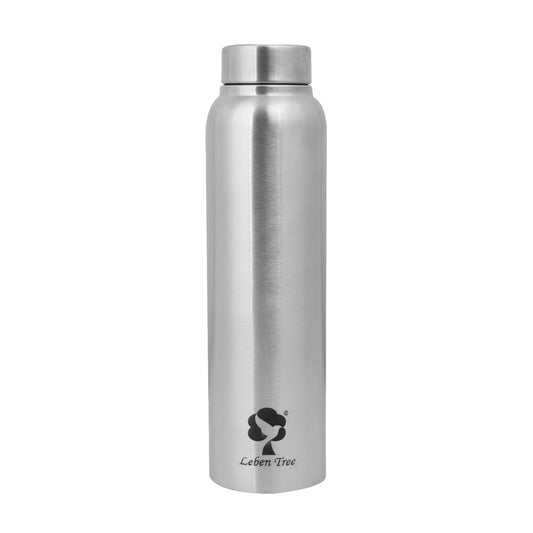 Prime Stainless Steel Single Wall Water Bottle 1000 ml Bottle  (Silver, Steel)